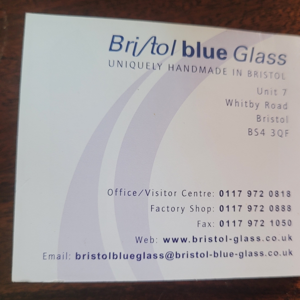 Bristol Blue Blue Glass Paperweight - Picture 5 of 5